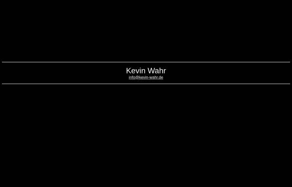 Wahr, Kevin