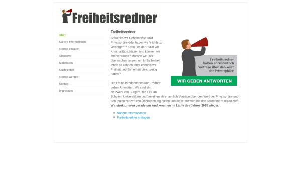 Vorschau von www.freiheitsredner.de, Freiheitsredner