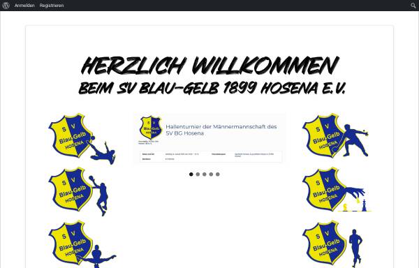 Vorschau von www.sv-hosena.de, SV Blau-Gelb 1899 Hosena e.V.