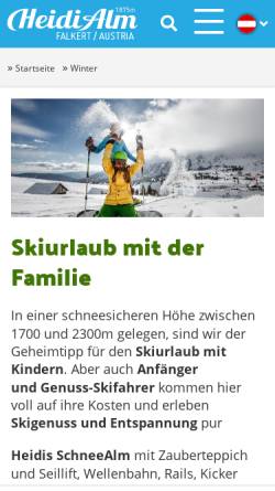 Vorschau der mobilen Webseite www.skihit.at, Falkert