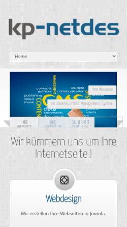 Vorschau der mobilen Webseite www.kp-netdesign.de, KP-netdesign