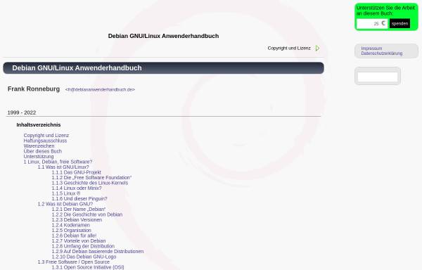 Vorschau von debiananwenderhandbuch.de, Debian GNU/Linux