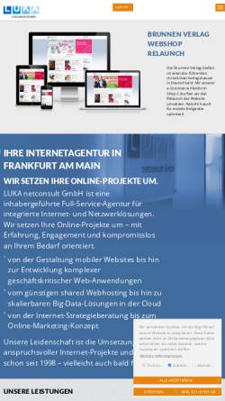 Vorschau der mobilen Webseite www.luka.de, LUKA netconsult GmbH