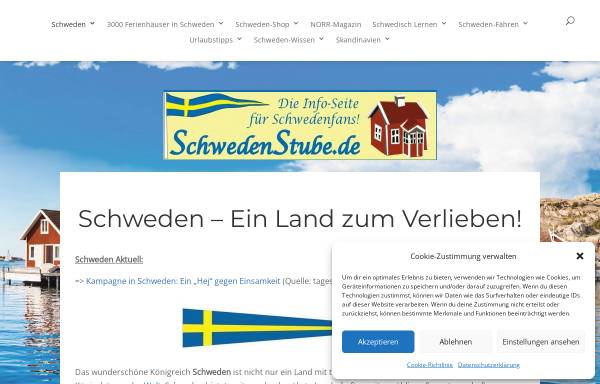 Vorschau von www.schwedenstube.de, Schwedenstube