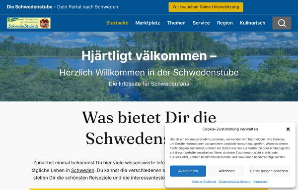 Vorschau von www.schwedenstube.de, Schwedenstube