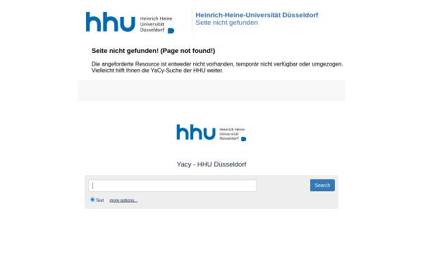 Informationswissenschaft an der Heinrich-Heine-Universität Düsseldorf