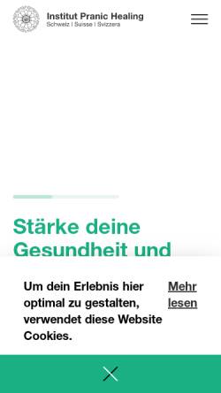 Vorschau der mobilen Webseite www.pranichealing.ch, Pranic Healing Schweiz