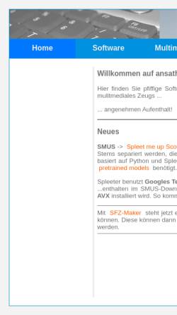 Vorschau der mobilen Webseite www.ansatheus.de, AT HTML Editor 32