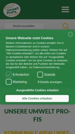 Vorschau der mobilen Webseite www.ooe-bav.at, Kommunale Abfallwirtschaft in Oberösterreich