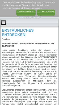 Vorschau der mobilen Webseite www.denkmalpflege.at, Verein Denkmalpflege in Oberösterreich