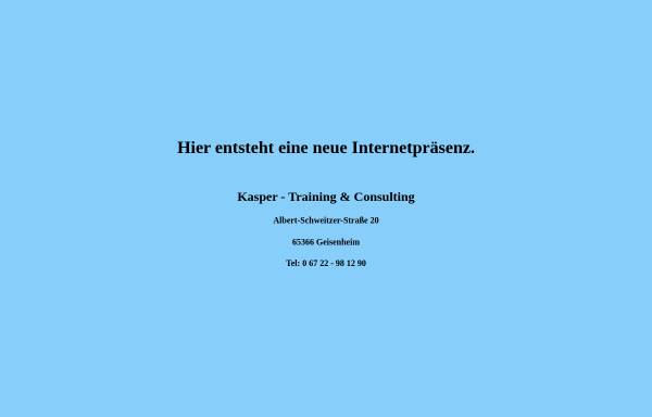 Vorschau von www.kasper-training.de, Uwe M. Kasper - Training & Consulting