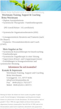 Vorschau der mobilen Webseite www.weichmannonline.de, Weichmann Personaltraining Support & Coaching