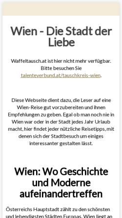 Vorschau der mobilen Webseite www.waffeltausch.at, Wien