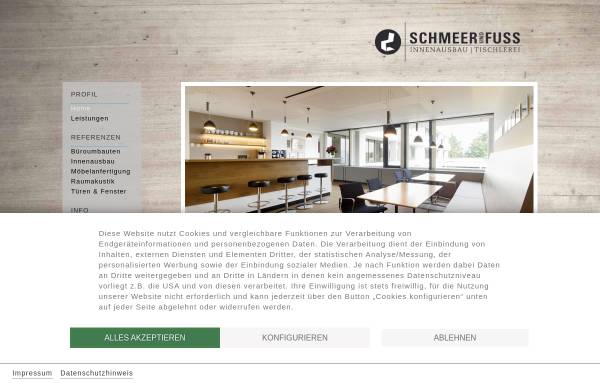 Vorschau von www.schmeer-fuss.de, Schmeer und Fuss Innenausbau und Tischlerei