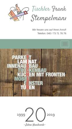 Vorschau der mobilen Webseite das-tischler-team.de, Das Tischler Team