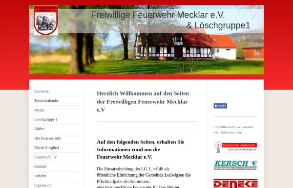 Vorschau von www.ffw-mecklar.de, Freiwillige Feuerwehr Mecklar e.V.