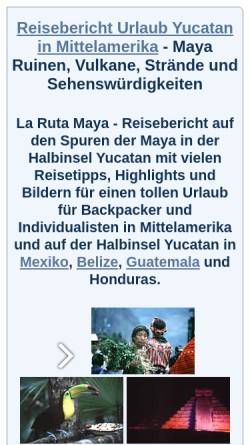 Vorschau der mobilen Webseite astrosoft.de, La Ruta Maya