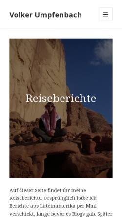 Vorschau der mobilen Webseite volker.umpfenbach.de, Reisetagebuch [Volker Umpfenbach]
