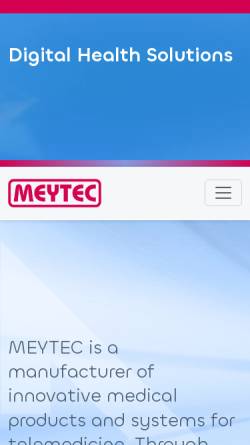 Vorschau der mobilen Webseite www.meytec.com, Meytec GmbH Informationssysteme