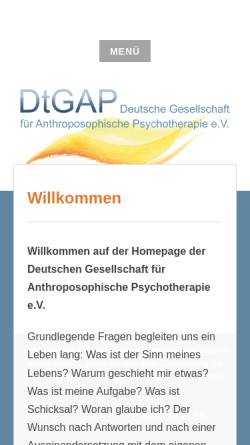 Vorschau der mobilen Webseite www.anthroposophische-psychotherapie.de, Anthroposophische Psychotherapie