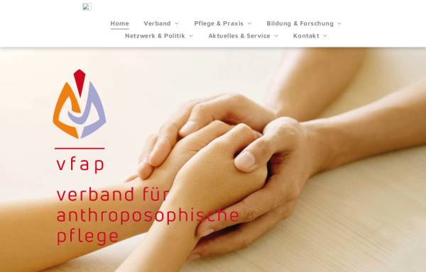Vorschau von www.vfap.de, Verband für Anthroposophische Pflege e.V.