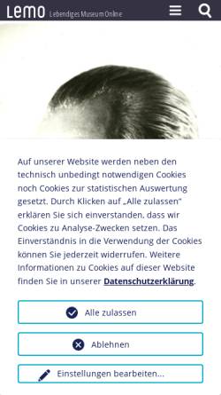 Vorschau der mobilen Webseite www.dhm.de, Bosch, Carl (1874-1940)