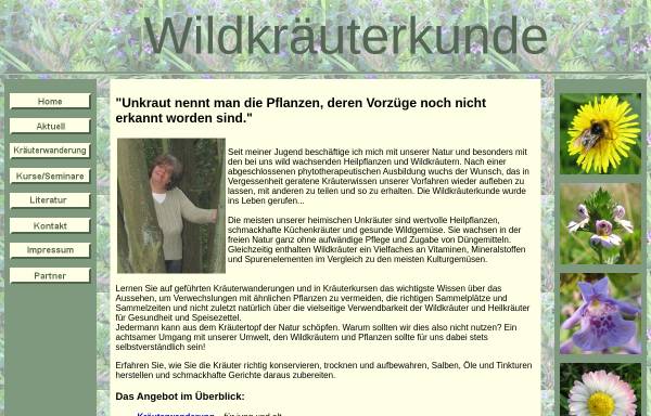 Vorschau von www.wildkraeuterkunde.de, Wildkräuterkunde