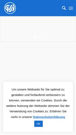 Vorschau der mobilen Webseite www.gfsv.de, Groß Flottbeker Spielvereinigung von 1912 e.V.