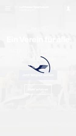 Vorschau der mobilen Webseite www.lsv-ham.de, Lufthansa Sportverein Hamburg