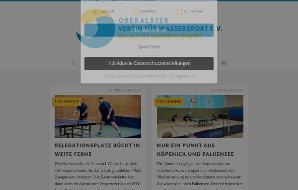 Vorschau von www.oberalstervfw.de, Oberalster Verein für Wassersport e.V.