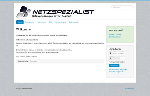Vorschau von www.netzspezialist.de, netzspezialist - Steffen Hildinger