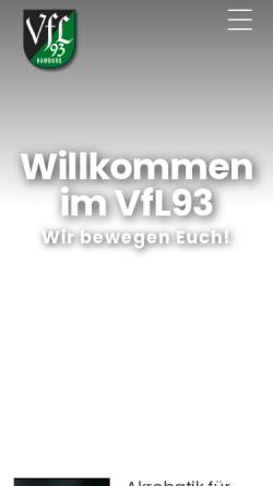 Vorschau der mobilen Webseite www.vfl93.de, VfL 93 Hamburg