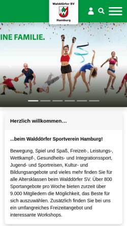 Vorschau der mobilen Webseite www.walddoerfer-sv.de, Walddörfer Sportverein