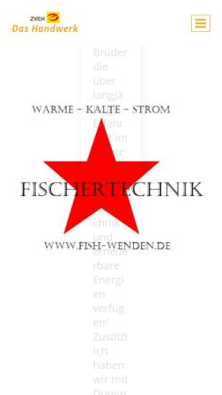 Vorschau der mobilen Webseite www.fish-wenden.de, F.I.S.H.