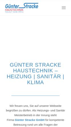 Vorschau der mobilen Webseite stracke-haustechnik.de, Günter Stracke GmbH
