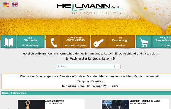 Vorschau von www.hellmann24.de, Hellmann GmbH