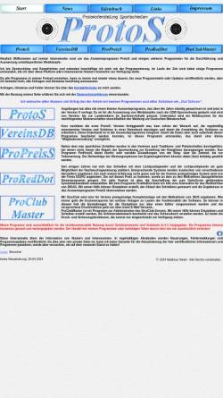 Vorschau der mobilen Webseite protos-programm.de, Protos