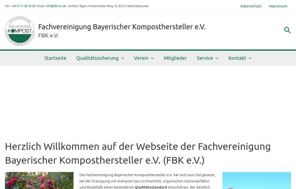 FBK Fachvereinigung Bayerischer Komposthersteller e.V.