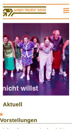 Vorschau der mobilen Webseite www.jungestheaterbasel.ch, Junges Theater Basel