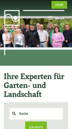Vorschau der mobilen Webseite www.galabau-nordwest.de, Landesverband Garten-, Landschafts- und Sportplatzbau Niedersachsen-Bremen e.V.