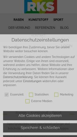 Vorschau der mobilen Webseite www.rasen-komplett-system.de, Rasen-Komplett-System RKS
