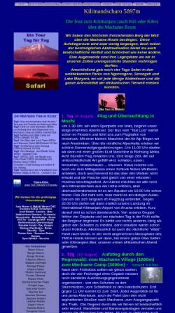 Vorschau der mobilen Webseite www.seilschaft.it, Kilimanjaro über die Machame Route