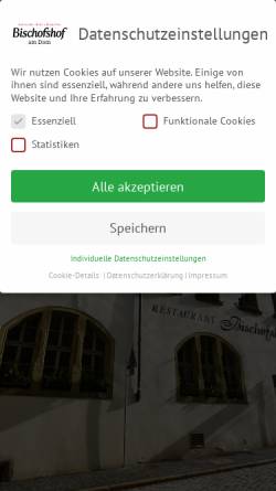 Vorschau der mobilen Webseite www.hotel-bischofshof.de, Hotel Bischofshof