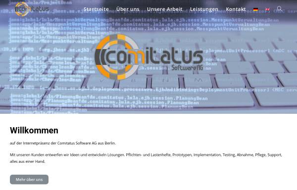 Vorschau von www.comitatus.de, Comitatus Software AG