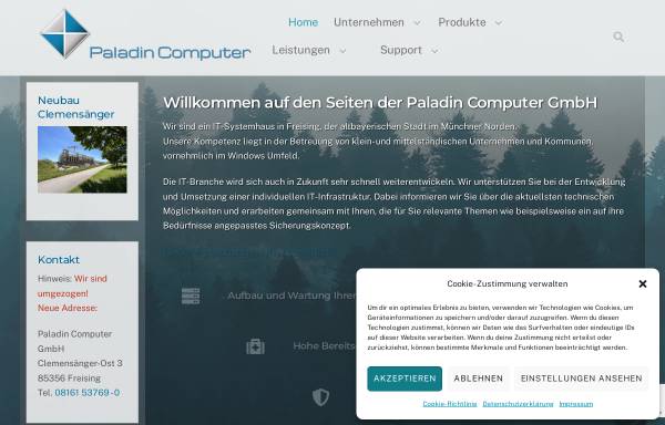 Vorschau von www.paladin-computer.de, Paladin Computer GmbH