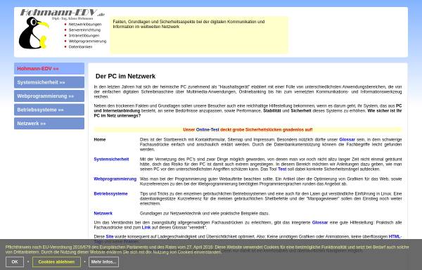 Vorschau von www.hohmann-edv.de, Der PC im Netzwerk