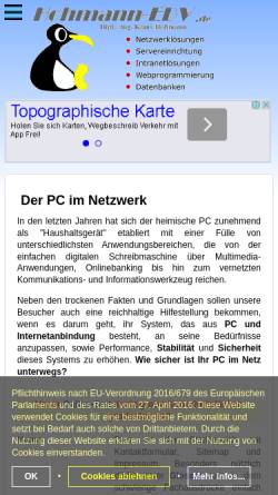 Vorschau der mobilen Webseite www.hohmann-edv.de, Der PC im Netzwerk