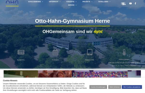 Vorschau von www.otto-hahn-gymnasium.de, Otto-Hahn-Gymnasium (OHG)