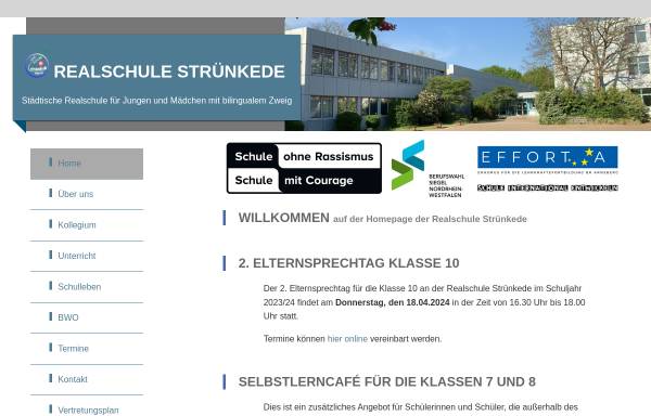 Vorschau von www.realschule-struenkede.de, Realschule Strünkede