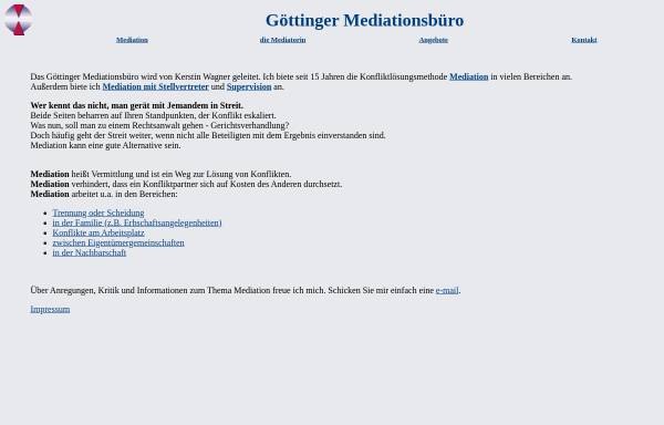 Vorschau von www.goettingen-mediation.de, Göttinger Mediationsbüro - Kerstin Wagner